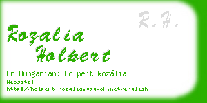 rozalia holpert business card