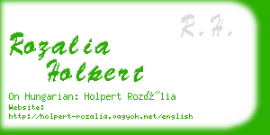 rozalia holpert business card